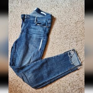 Frame Denim Distressed Blue Skinny Jeans Size 31